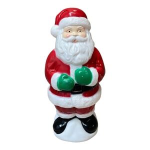 General Foam Blow Mold Plastic 10 in Toro Yard Pathway Light Topper Santa